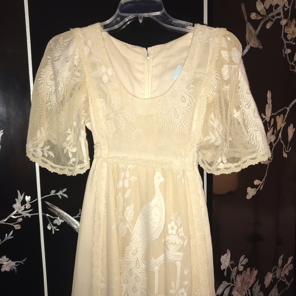💃Vintage lovely dress with lace - Picture 2 of 6